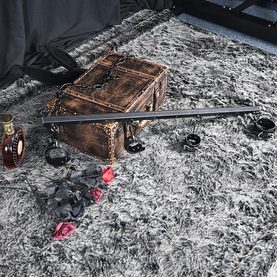 THORN GARDEN™ bdsm metal Spreader Bar with free cuffs and free shipping