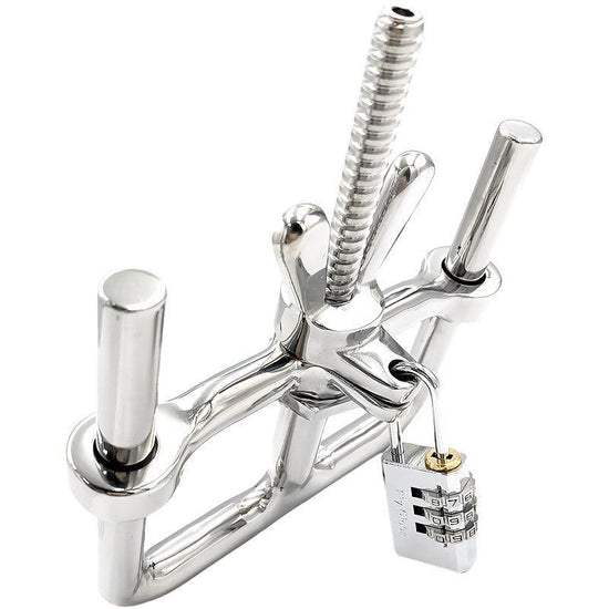 THORN GARDEN™ 0.75kg Stainless steel combination lock handcuffs with free shipping