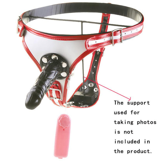 THORN GARDEN™ Detachable vibrating dildo leather pants free shipping