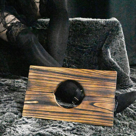 THORN GARDEN™ bdsm wooden neck bondage elm and free shipping