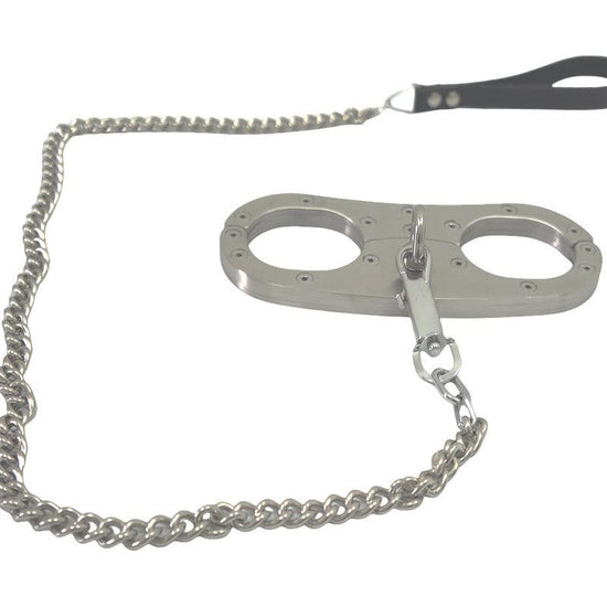 THORN GARDEN™ Stainless steel handcuffs with traction chain and free shipping