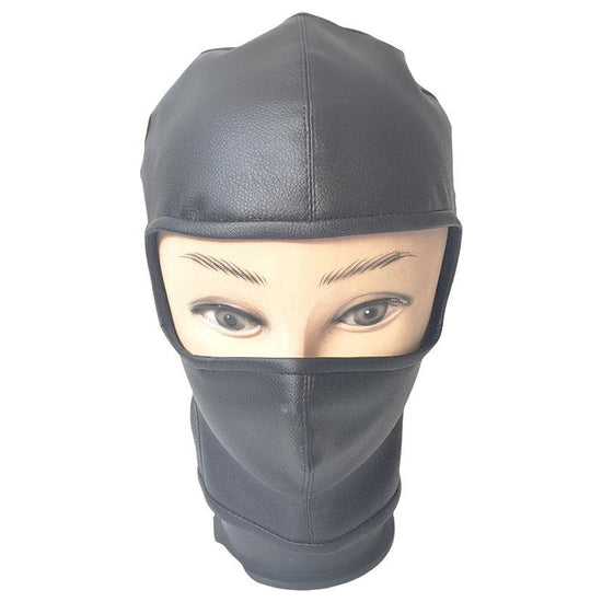 THORN GARDEN™ bondage PU leather hood with exposed eye sockets free shipping