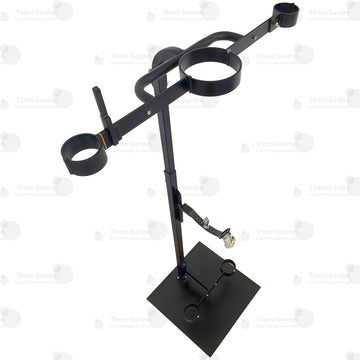 Standing Bondage Frame with Chastity Cage & Anal Plug