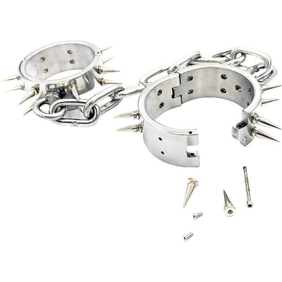 THORN GARDEN™ about 2kg height 4cm Stainless steel ankle cuffs free shipping