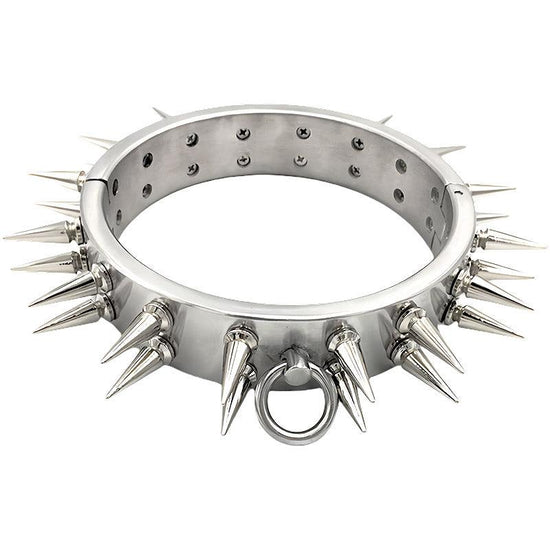 THORN GARDEN™ about 1.2kg 4cm high stainless steel bdsm collar and free shipping