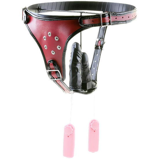 THORN GARDEN™ Detachable vibrating dildo leather pants free shipping