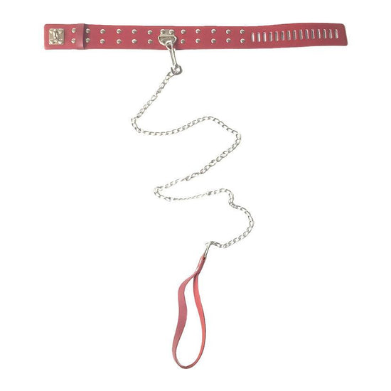 THORN GARDEN™ Leather slave leash collar with free shipping