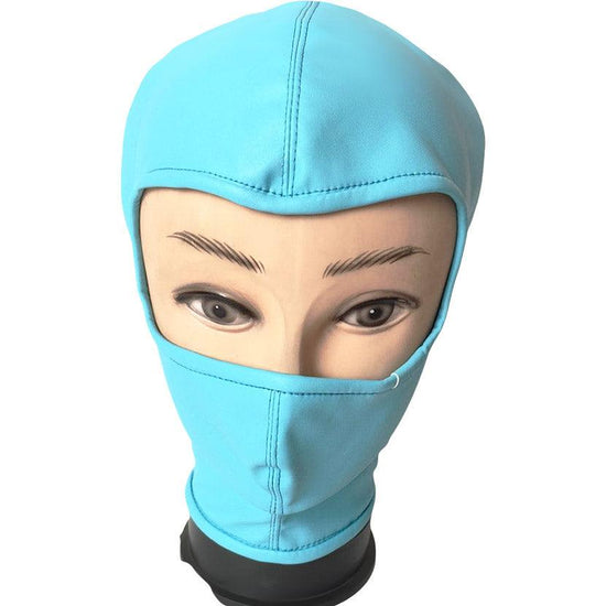 THORN GARDEN™ bondage PU leather hood with exposed eye sockets free shipping