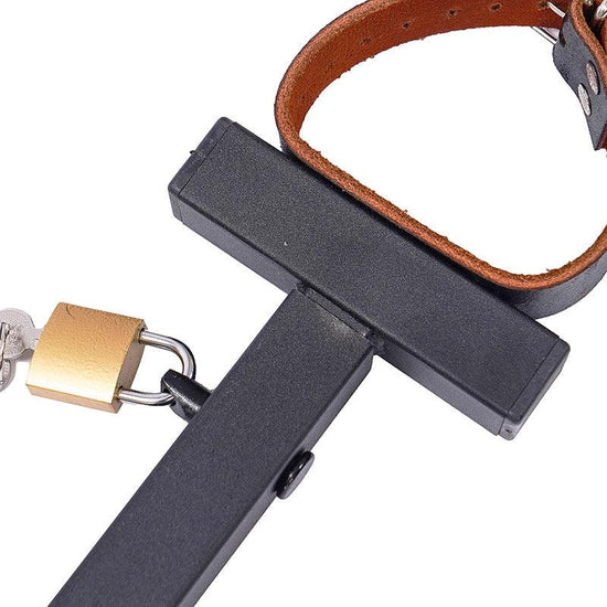 THORN GARDEN™ metal spreader bar with leather cuffs - free shipping