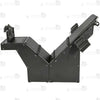 Black heavy-duty tickling chair with steel frame and adjustable leather restraint panels