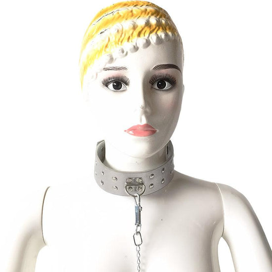 THORN GARDEN™ Leather slave leash collar with free shipping