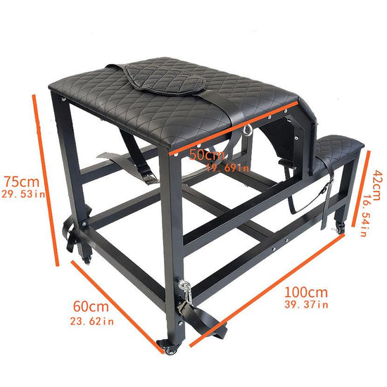 THORN GARDEN™ bdsm red leather spanking bench with wheels free shipping