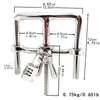 THORN GARDEN™ 0.75kg Stainless steel combination lock handcuffs with free shipping