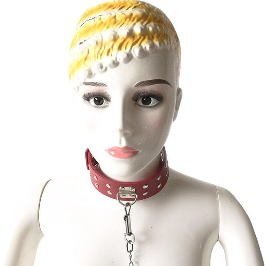 THORN GARDEN™ Leather slave leash collar with free shipping