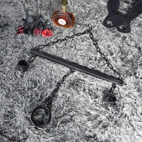THORN GARDEN™ bdsm metal Spreader Bar with free cuffs and free shipping