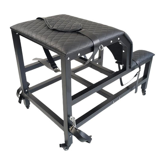 THORN GARDEN™ bdsm red leather spanking bench with wheels free shipping