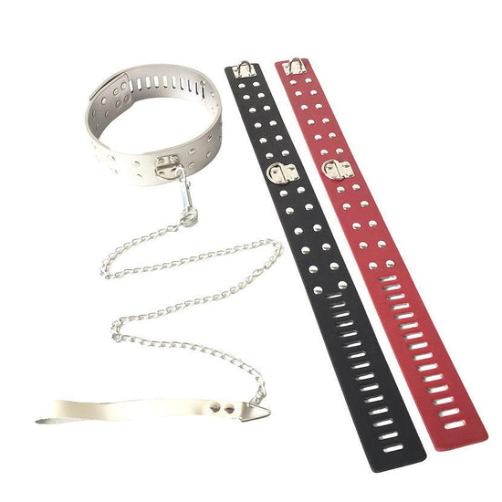 THORN GARDEN™ Leather slave leash collar with free shipping