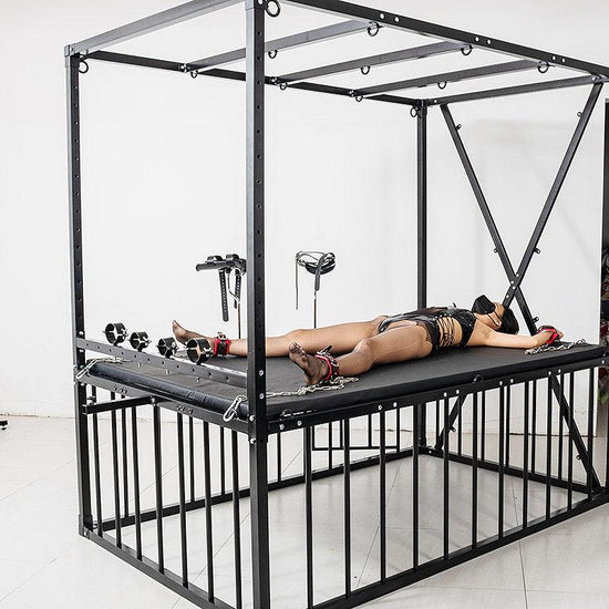 THORN GARDEN™ bdsm cage bed with sex machine - Free Shipping
