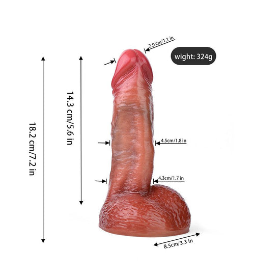 THORN GARDEN™ 1.8in diameter 7.2in long sex machine dildo free shipping G181