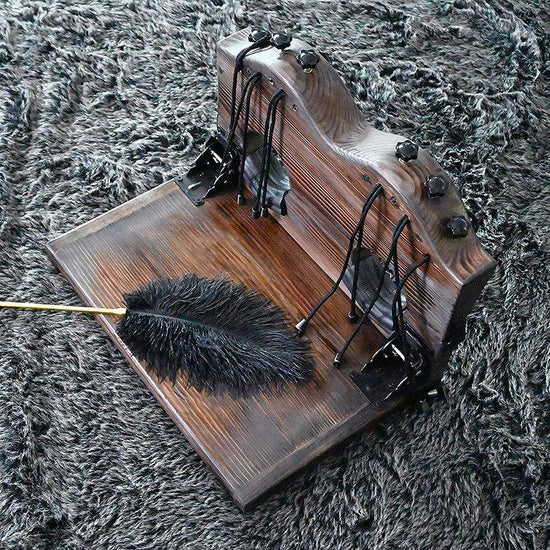 THORN GARDEN™ foot-tickling wooden pillory