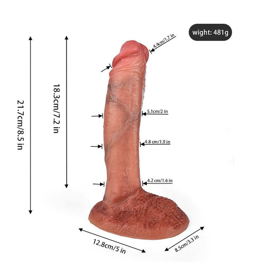 THORN GARDEN™ 1.9in diameter 8.5in long sex machine dildo free shipping G197