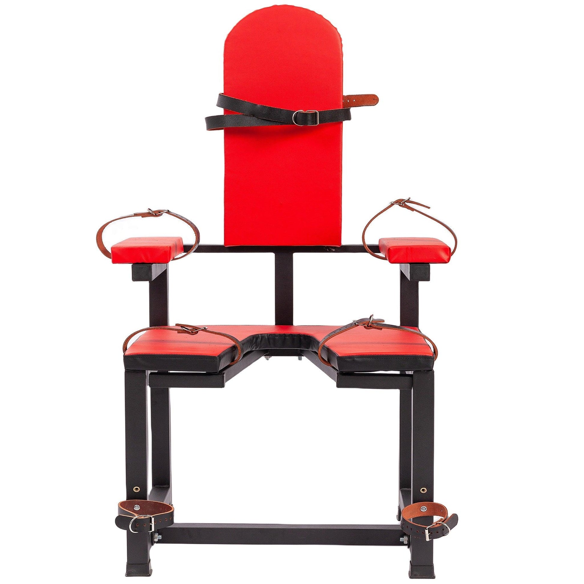 THORN GARDEN™ Red Leather Bdsm Bondage Chair - free shipping