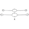 THORN GARDEN™ 1kg Hand and neck metal bondage cuffs free shipping