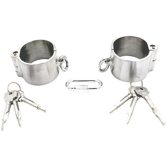 THORN GARDEN™ 0.75kg 4cm heigh Stainless steel latch lock handcuffs with free shipping