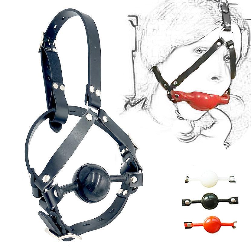 THORN GARDEN™ Harness type silicone ball gag free shipping