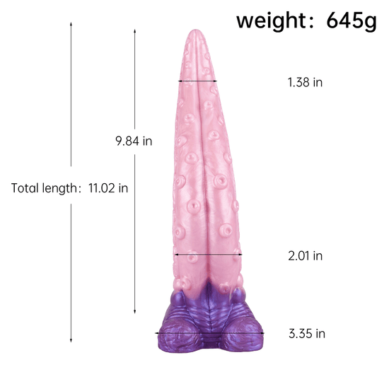 THORN GARDEN™ 2.01in diameter 11.02in long Imitation octopus sex machine dildo G184