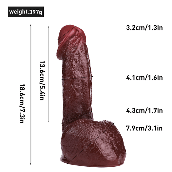 THORN GARDEN™ 1.6in diameter 7.3in long sex machine dildo free shipping G180