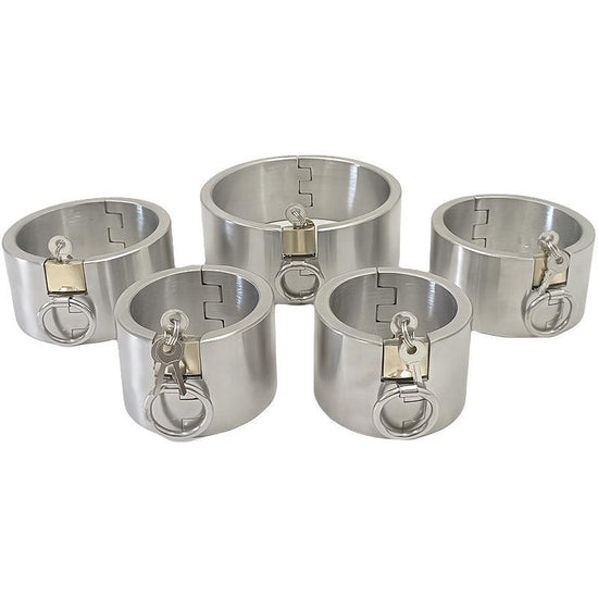 THORN GARDEN™ about 4600g 5cm heigh Stainless Steel Hand, Foot and Neck Restraint Set