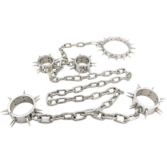 THORN GARDEN™ about 3800g 2cm heigh Spiked hand, foot and neck cuffs free shipping