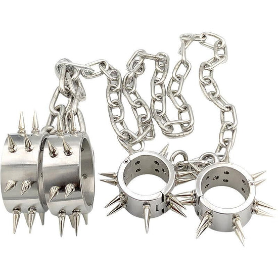 THORN GARDEN™ about 2500g 4cm heigh Hand and foot integrated thorny restraint shackles free shipping