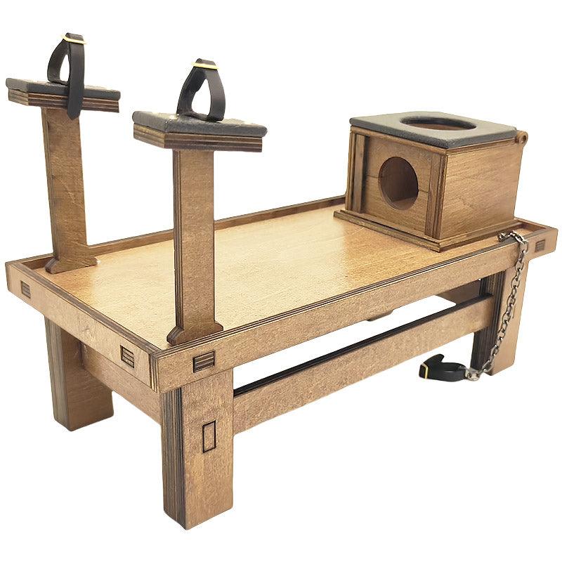 THORN GARDEN™ Custom style handmade solid wood queen commode bed