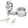 THORN GARDEN™ about 3kg 4cm high Stainless steel key opening handcuffs free shipping