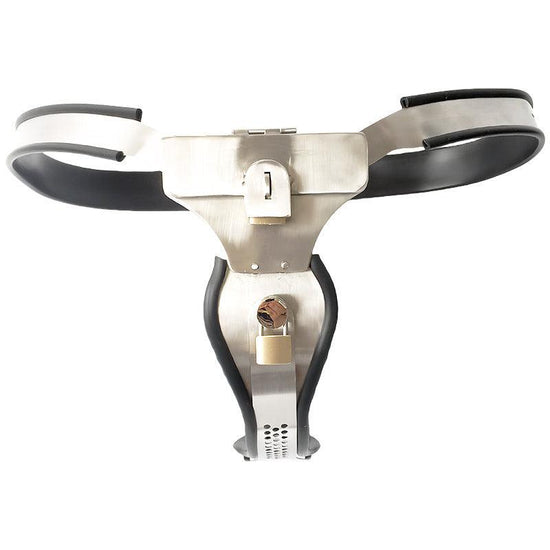 THORN GARDEN™ female chastity belt with lock and anal plug and vaginal plug