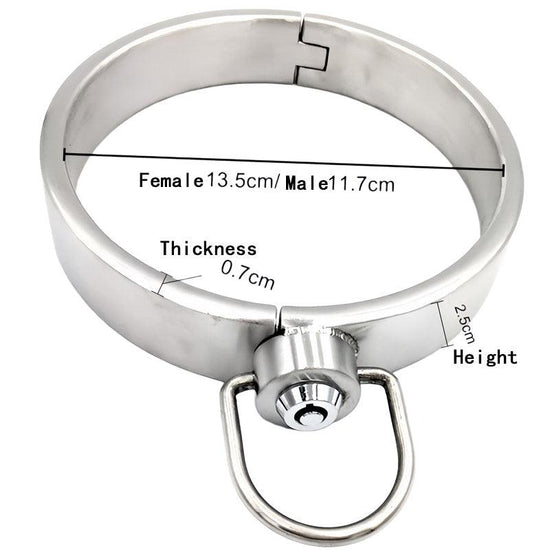 THORN GARDEN™ about 0.6kg 2.5cm high stainless steel bdsm collar and free shipping