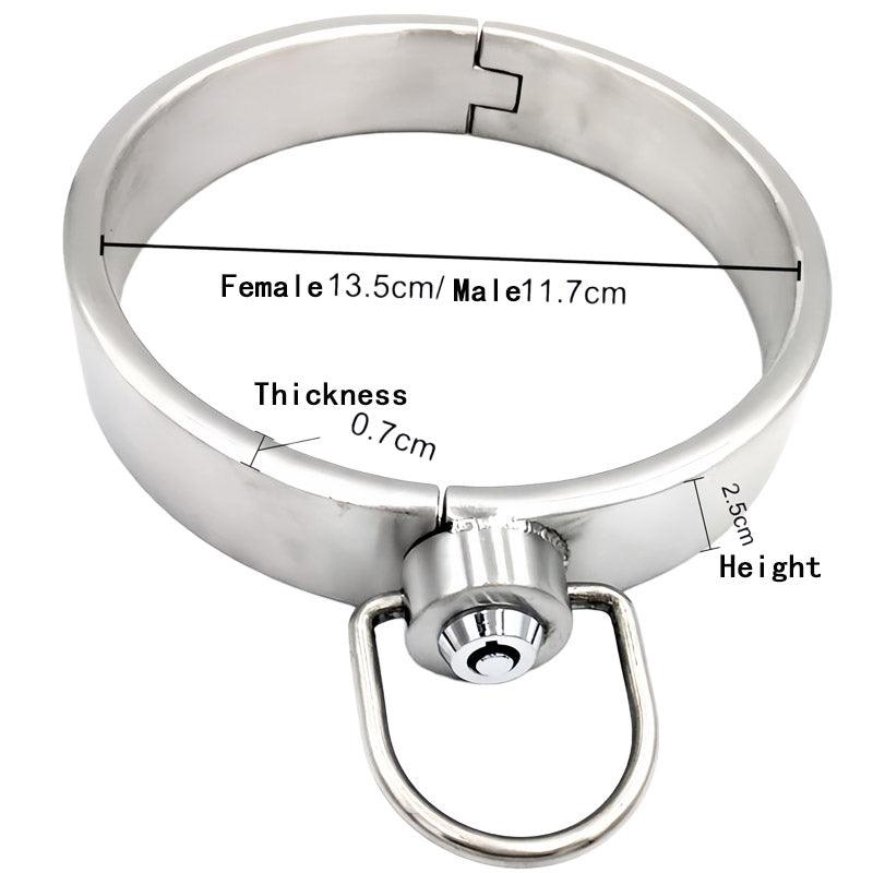 THORN GARDEN™ about 0.6kg 2.5cm high stainless steel bdsm collar and free shipping