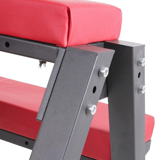 THORN GARDEN™ red leather bdsm horse bench- free shipping