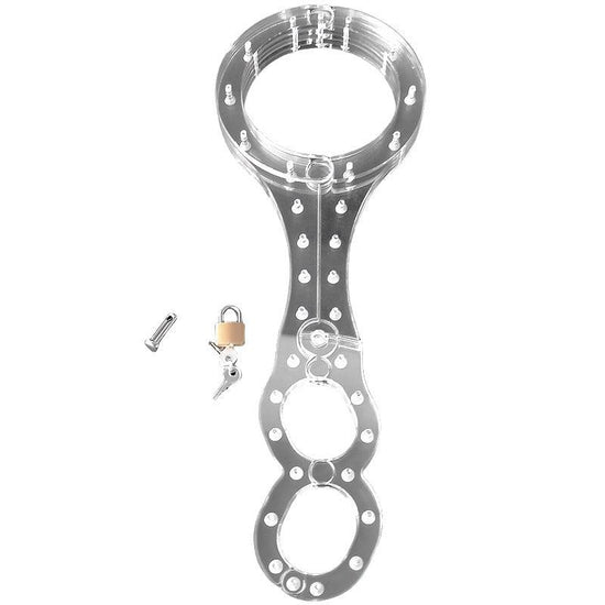 THORN GARDEN™ transparent wrist and neck restraint pillory free shipping