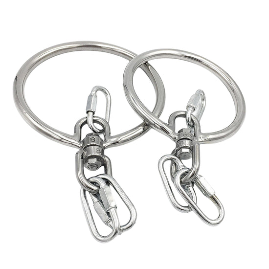 THORN GARDEN™ High-Quality Stainless Steel Rope Arts Bondage Hoops for BDSM
