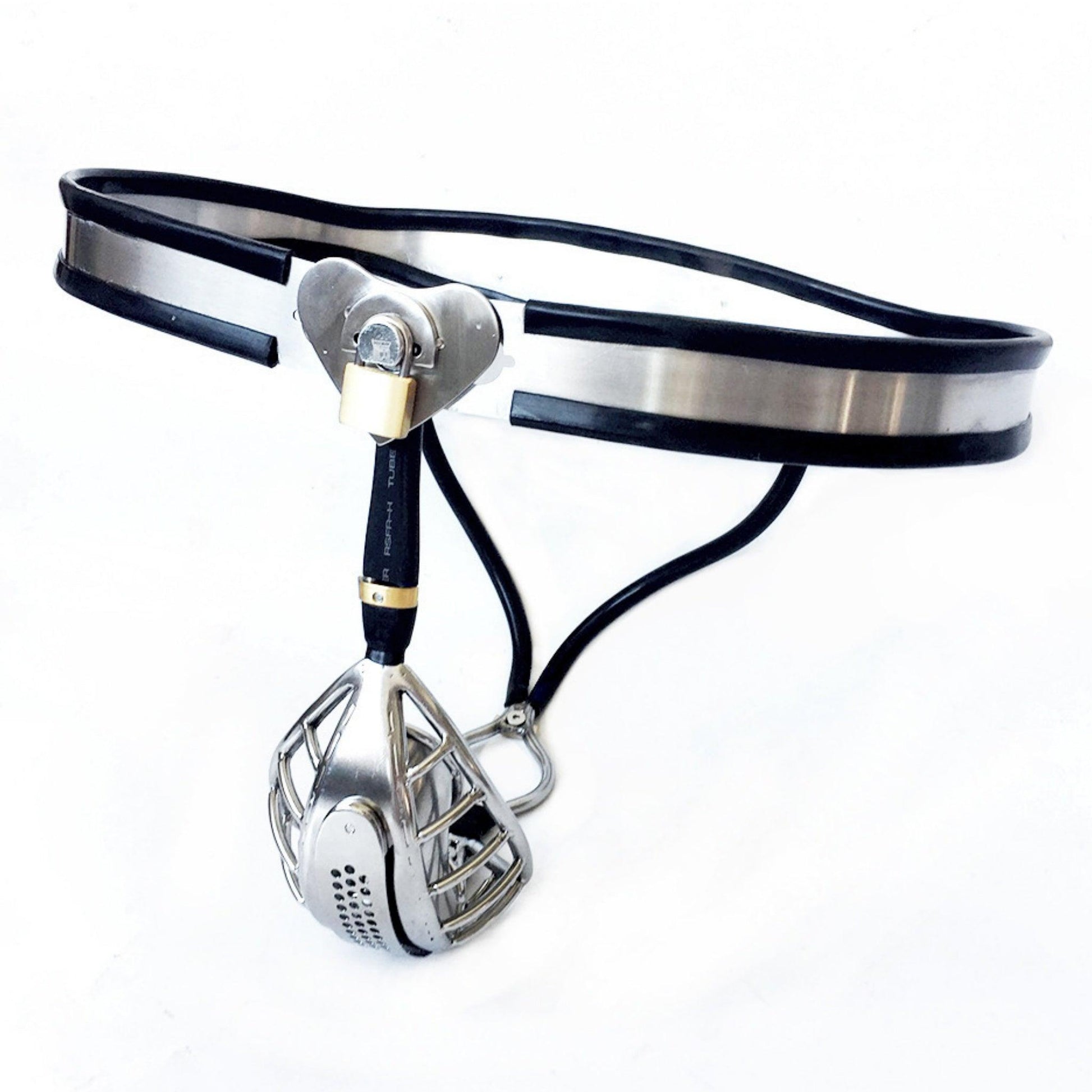THORN GARDEN™ All-in-One Chastity Belt with Built-In Lock - Secure BDSM Play