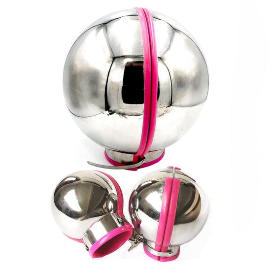 THORN GARDEN™ High-Quality 304 Stainless Steel Ball Gag Headgear & Handcuffs for BDSM