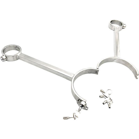 THORN GARDEN™ 1.4kg Hand and neck metal bondage cuffs free shipping