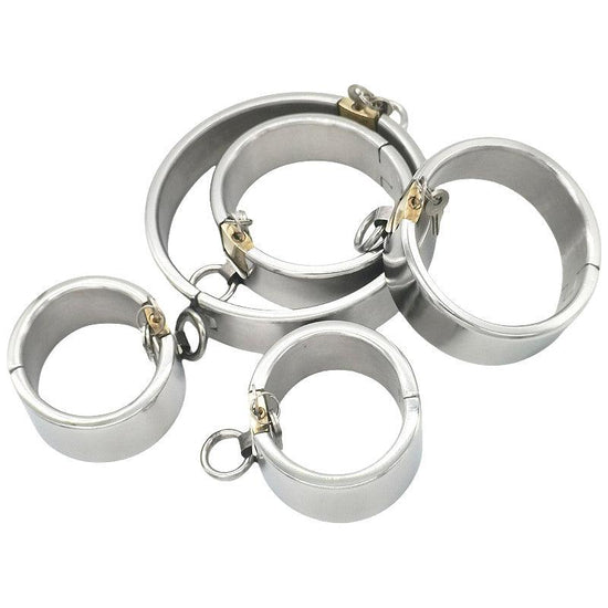 THORN GARDEN™ 2400g bdsm Stainless Steel Shackles Restraint Set and free shipping