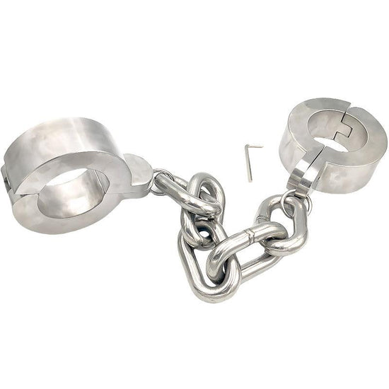 THORN GARDEN™ 12/14kg 6cm heigh 3cm thick stainless steel ankle cuffs and free shipping