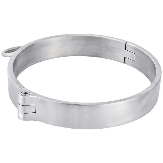 THORN GARDEN™ about 0.4kg 2cm high stainless steel bondage collar and free shipping