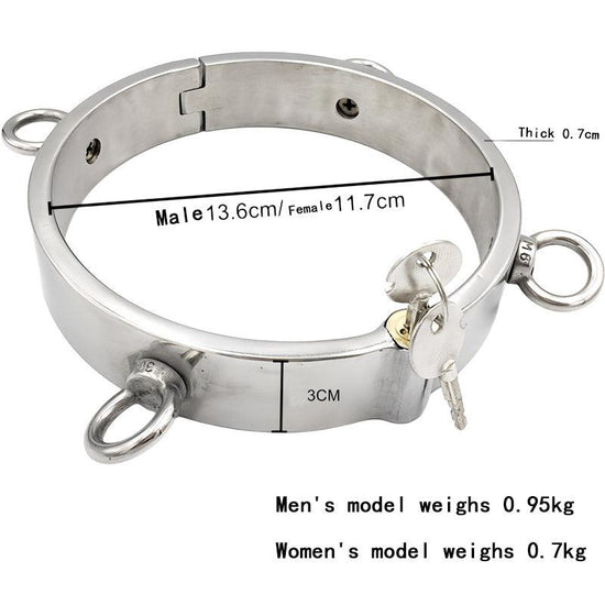 THORN GARDEN™ 0.95kg 3cm high stainless steel bdsm collar and free shipping