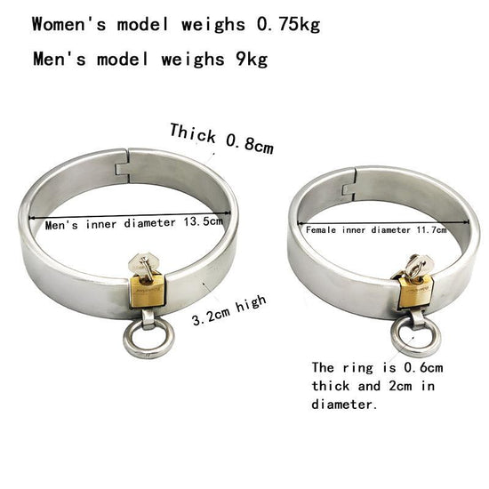 THORN GARDEN™ 0.9kg 3.2cm high stainless steel bdsm collar and free shipping